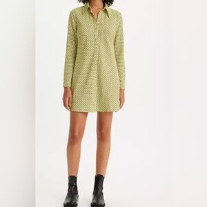Levi’s Alicia Dress green pattern - size S